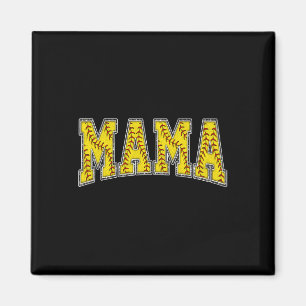 Íman Mamãe de Softbol Mamãe Dia das Mães Mulheres Orgul