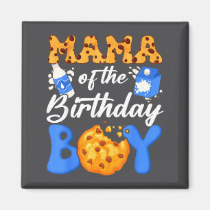 Íman Mamãe do Menino de Aniversário Leite e Biscoitos 1