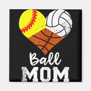 Íman Mamãe Engraçada no Softball no Basquete Mãe