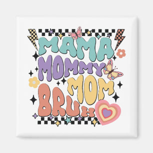 Íman Mamãe Mãe Bruh Retro Groovage Dia de as mães Vinta