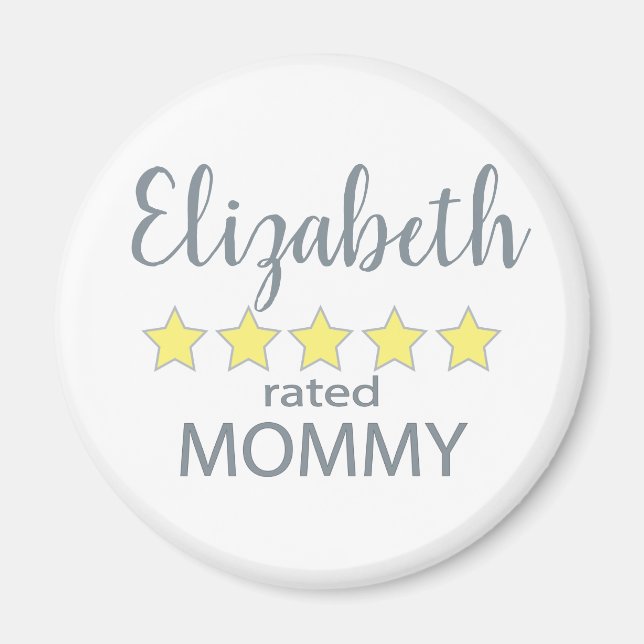 Íman mamãe nominal de 5 estrelas (Frente)