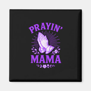 Íman Mamãe Orando Mãe Cristã Religiosa Mãos em Oração