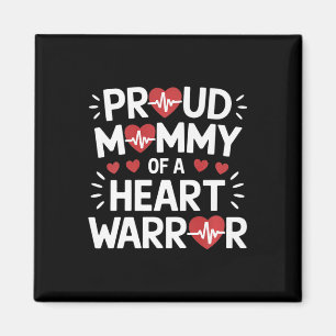 Íman Mamãe Orgulhosa De Um Guerreiro Cardíaco Warri De