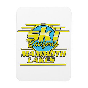 Íman Mammoth Lakes California Ski logo