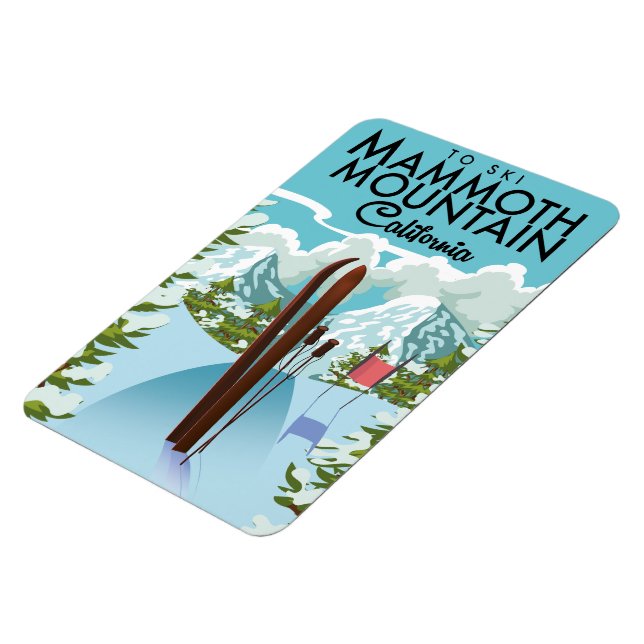 Íman Mammoth Mountain California para esquiar (Left Side)