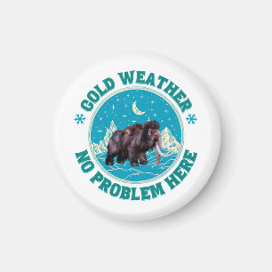 Íman Mamute Humor de Inverno com Tempo Frio