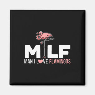 Íman Man I Love Flamingos Bird Lover Summer Flamingo