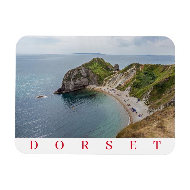 Íman Man O'War Beach view imã de geladeira Dorset (Horizontal)