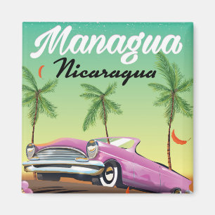 Íman Manágua - poster de viagens Nicarágua