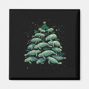 Íman Manatear Árvore Natal Manatee Xmas Boys & Wom