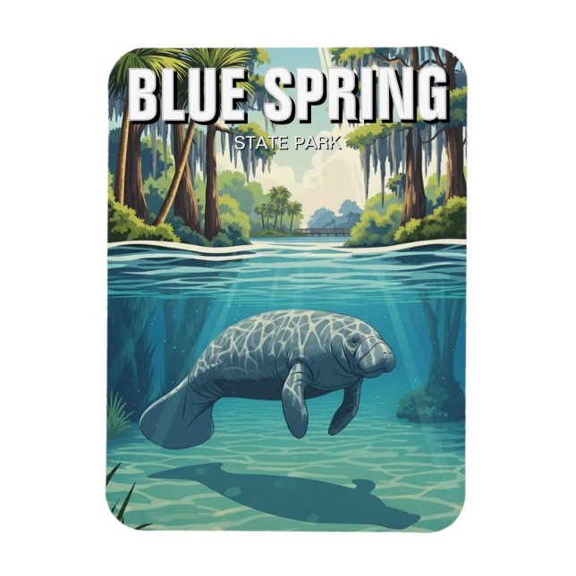 Íman Manatee in Blue Spring State Park (Vertical)