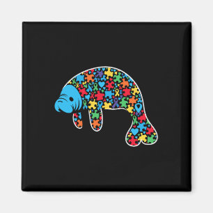 Íman Manatee Quebra-cabeça Autismo Sensibilização Utili
