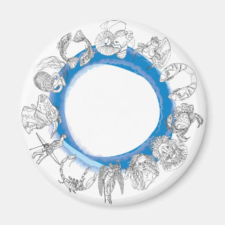 ÍMAN MANCHAS DE RODAS DE HOROSCÓPIO