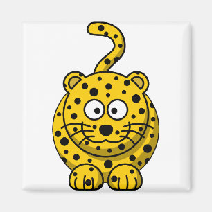 Íman Manchas-leopardo Amarelo Vida Selvagem Safari Afri