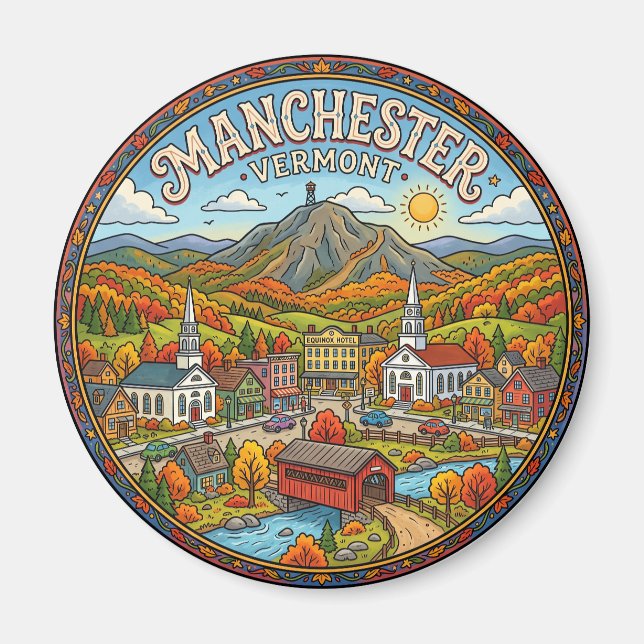 Íman Manchester Vermont (Frente)