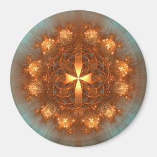 Íman Mandala da Cruz Brilhante