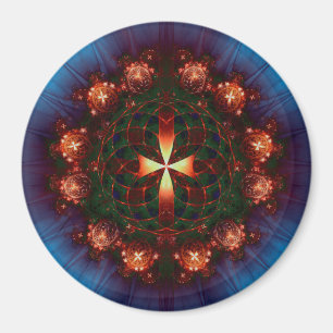 Íman Mandala da Cruz Ornamentada