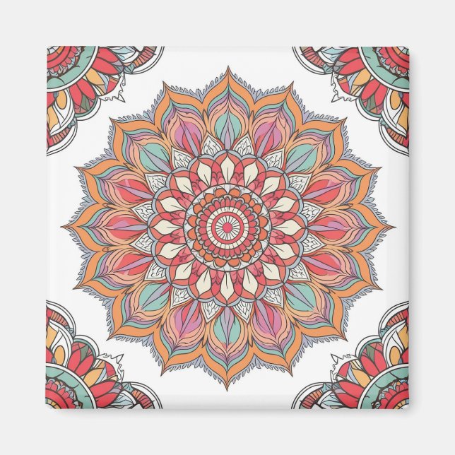 Íman Mandala da Harmonia (Calmante e Tranquilizante) (Frente)