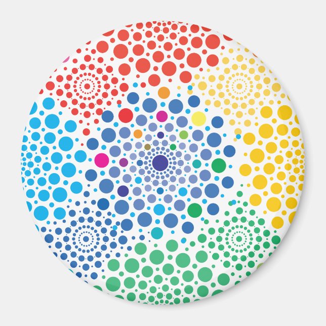 Íman Mandala de Círculos 3 (Frente)
