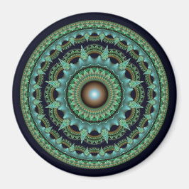 Íman Mandala de estrela fractal brilhante