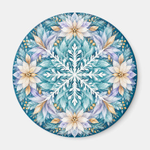 Íman Mandala de Inverno Flor de Gelo