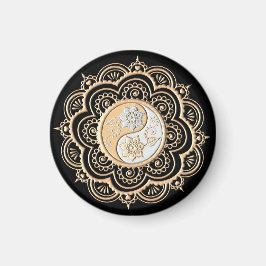 Íman Mandala de Ouro & Prata