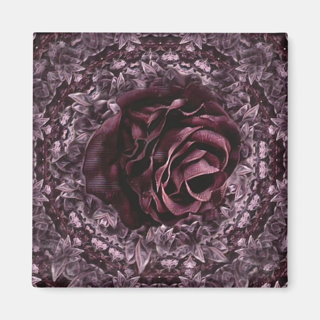 Íman Mandala de Rosa  (Frente)