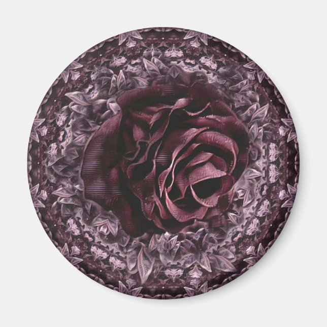 Íman Mandala de Rosa  (Frente)