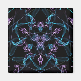 Íman Mandala de triângulo roxo e azul