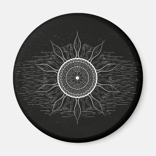 Íman Mandala do Sol 2 (Frente)