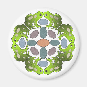 Íman Mandala engraçada do sapo