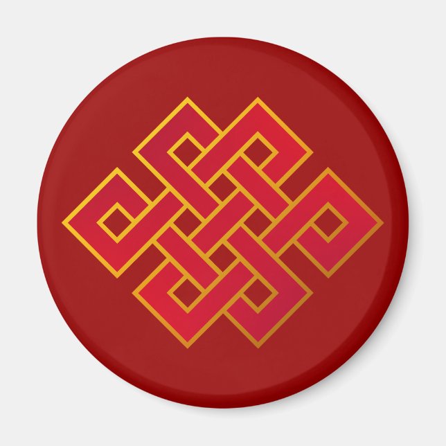 Íman Mandala Karma Buddhism Eternal Knot (Frente)