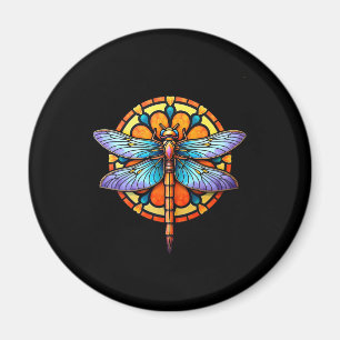 Íman Mandala Libélula Luminosa Geometria Sagrada Espiri
