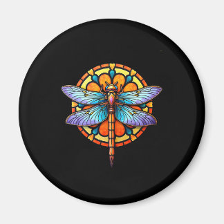 Íman Mandala Libélula Luminosa Geometria Sagrada Espiri