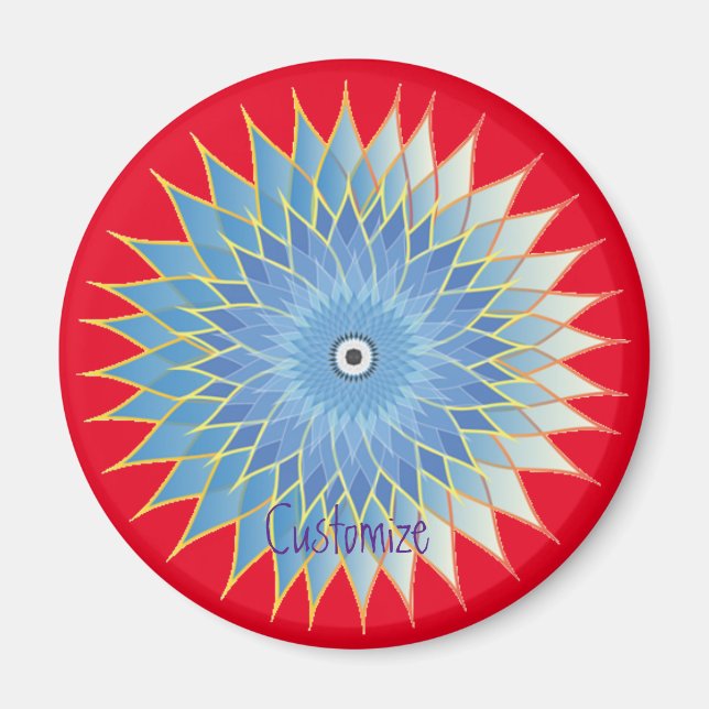 Íman Mandala Lotus Blossom Thunder_Cove (Frente)