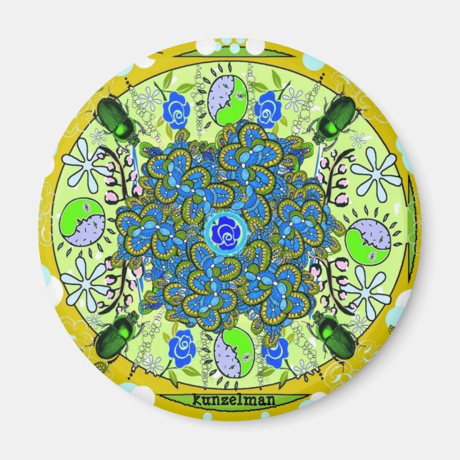 ÍMAN MANDALA MAGNET "INSETO OUT" (Frente)