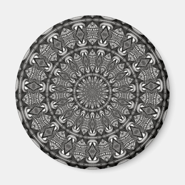 Íman Mandala Monocromático (Frente)