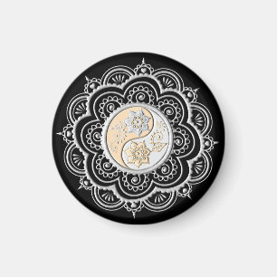 Íman Mandala Prata e Ouro