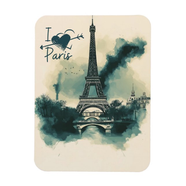 Íman Mande um pedaço de Paris com você - Torre Eiffel (Vertical)
