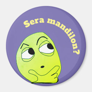 Íman mandilon meme Large, 3 Inch Circle Magnet