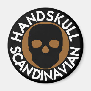 Íman MANDSKULL LIV Árvore redonda magnetP3