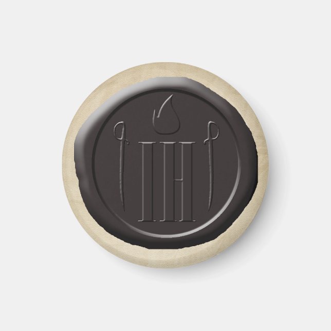 Íman Maneira Izzy OFMD Pirate Wax Seal Magnet (Frente)