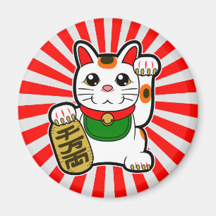 Íman Maneki Neko: Gato afortunado japonês