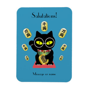 Íman Maneki Neko Lucky Poilue flexível