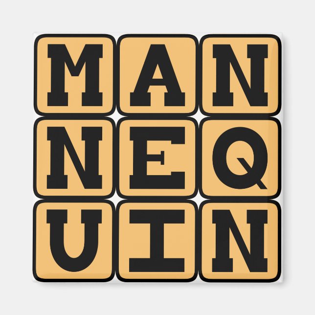 Íman Manequim, Boneco de Moda (Frente)