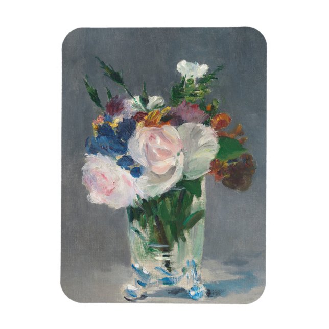 Íman Manet | Flores num Vaso Cristal, c.1882 (Vertical)