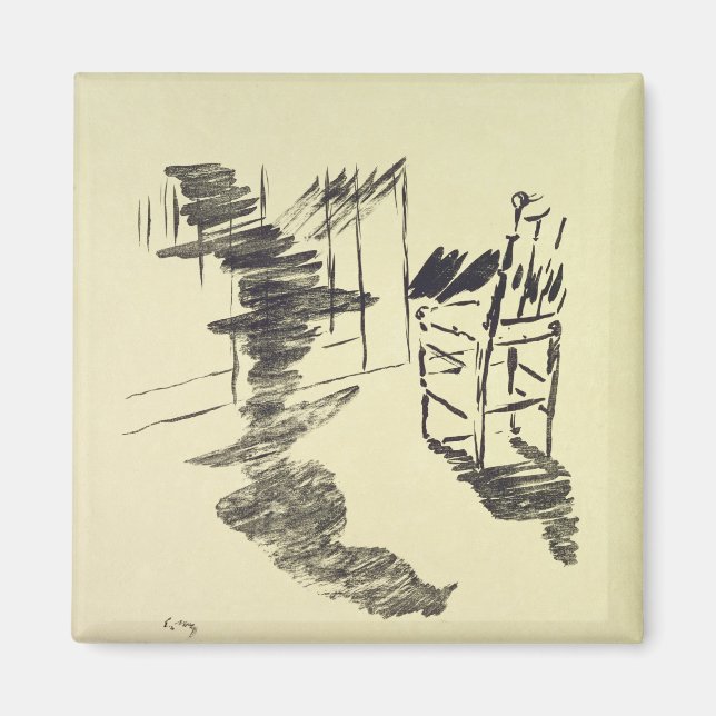 Íman Manet | Ilustração do "Raven" (Frente)