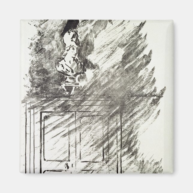 Íman Manet | Ilustração do "Raven" (Frente)