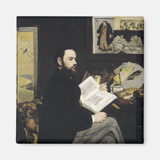 Íman Manet | Retrato de Emile Zola 1868 (Frente)