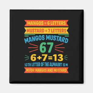 Íman Mangos Mostarda 67 Camiseta Código Alfabeto Divert